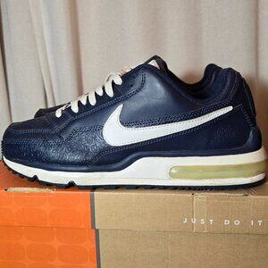 Nike Air Max LTD Rare Etched Leather Navy Blue White 311000411 Sneaker Size 11 M